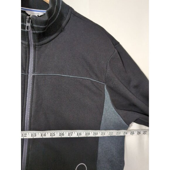 Calvin Klein Full Zip Jacket Mens XL‎ Black Gray Fleece Lined Casual Everyday - Picture 9 of 9